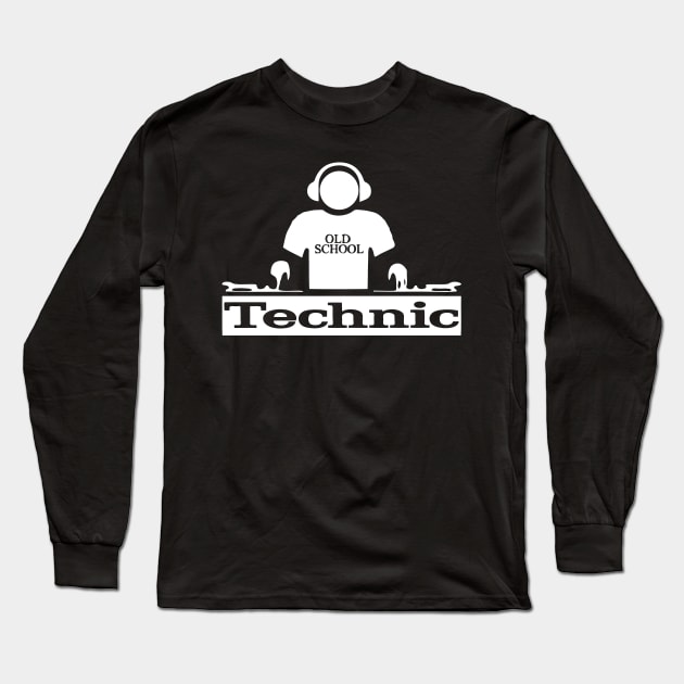 dj master Long Sleeve T-Shirt by retroracing